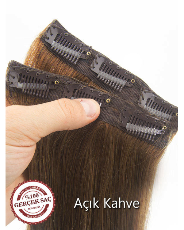 Açık Kahve Çıt Çıt Saç Tek Parça