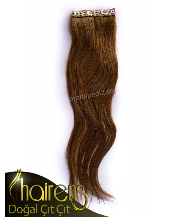Açık Kahve Çıt Çıt Saç Tek Parça