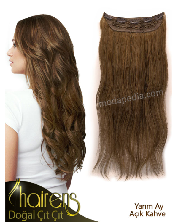 Açık Kahve Yarım Ay Çıt Çıt Saç