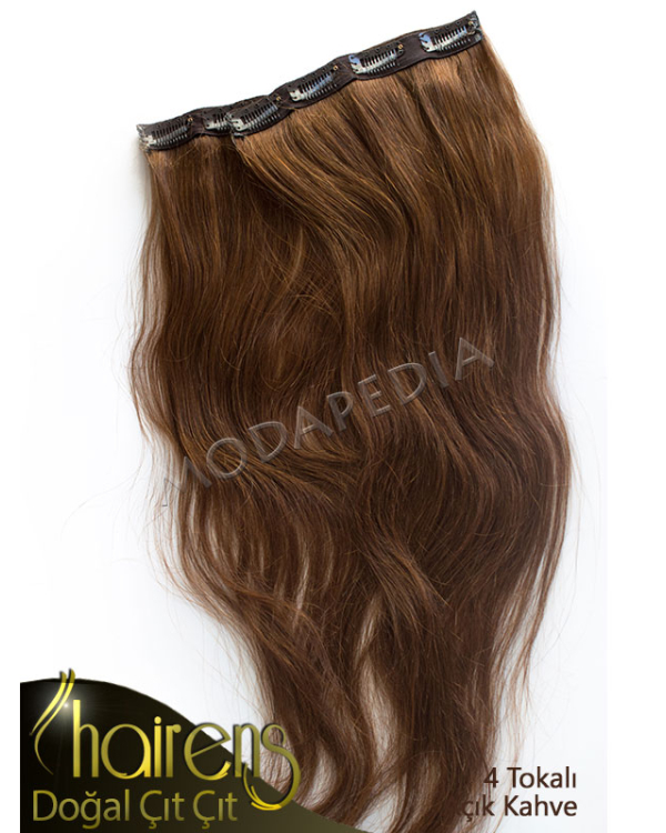 Açık Kahve Çıt Çıt Saç Tek Parça
