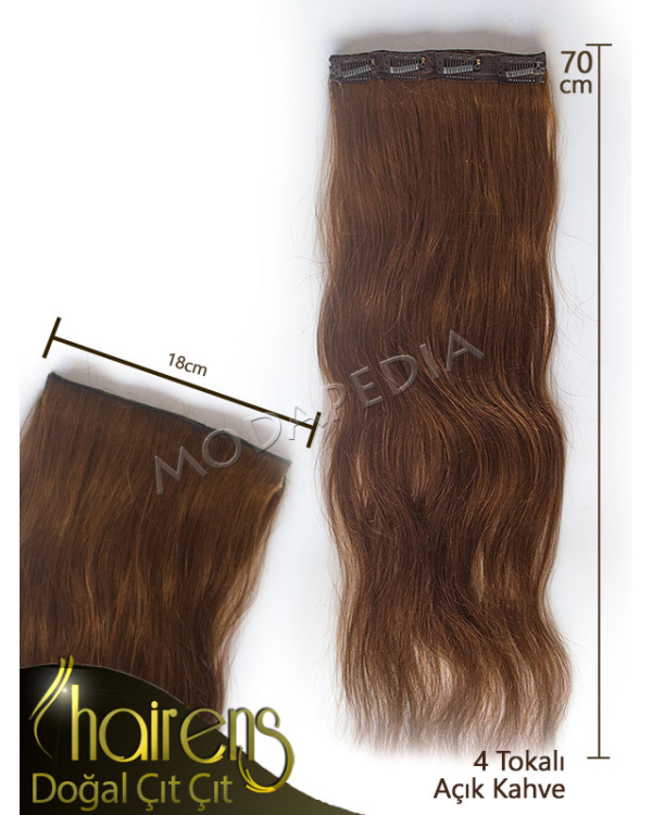 Açık Kahve Tek Çıt Çıt Saç