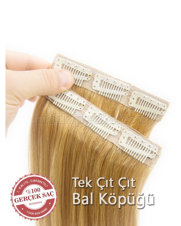 Sıcak Sarı Doğal Gerçek Çıt Çıt Saç