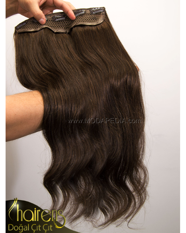 Çikolata Kahve Yarım Ay Çıt Çıt Saç