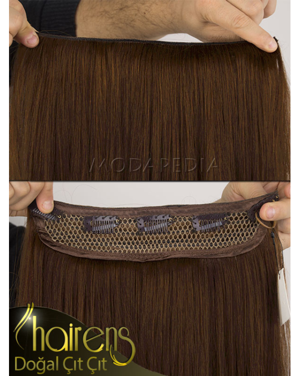 Çikolata Kahve Yarım Ay Çıt Çıt Saç