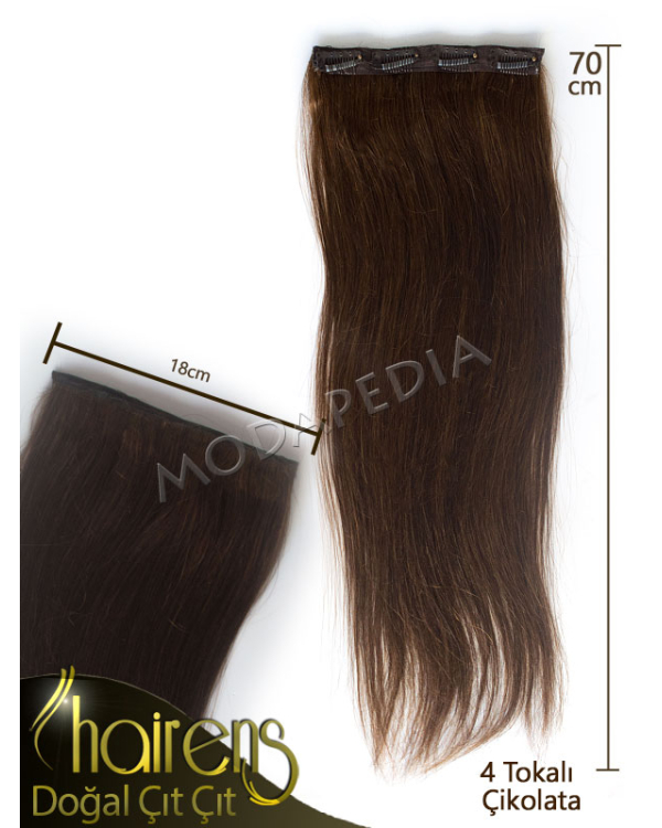 Çikolata Kahve Tek Çıt Çıt Saç