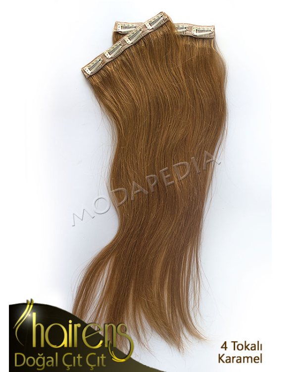 Karamel Doğal Gerçek Çıt Çıt Saç